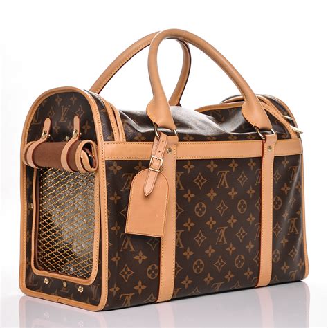 louis vuitton dog carrier|authentic louis vuitton pet carrier.